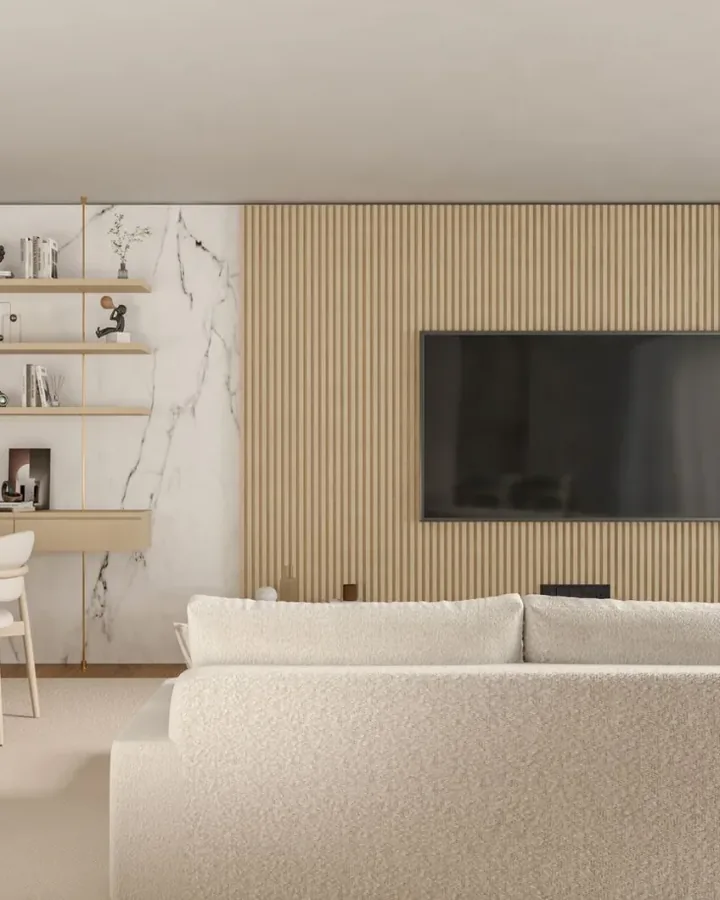Tủ bếp gỗ sau khi lắp